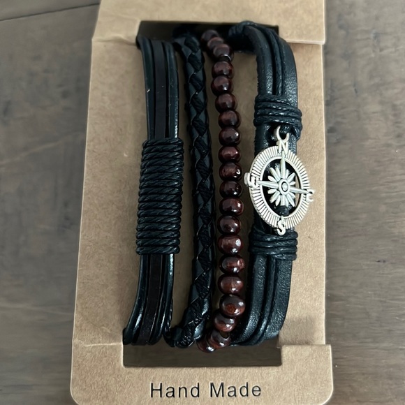 NEW Multilayer Leather Bracelets for Men Bracelet - Picture 2 of 5